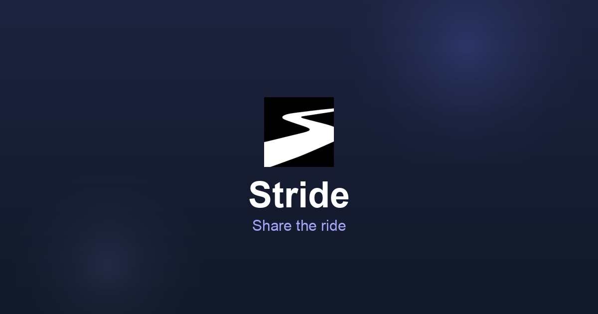 Srid Rrid Stride - Share the Ride